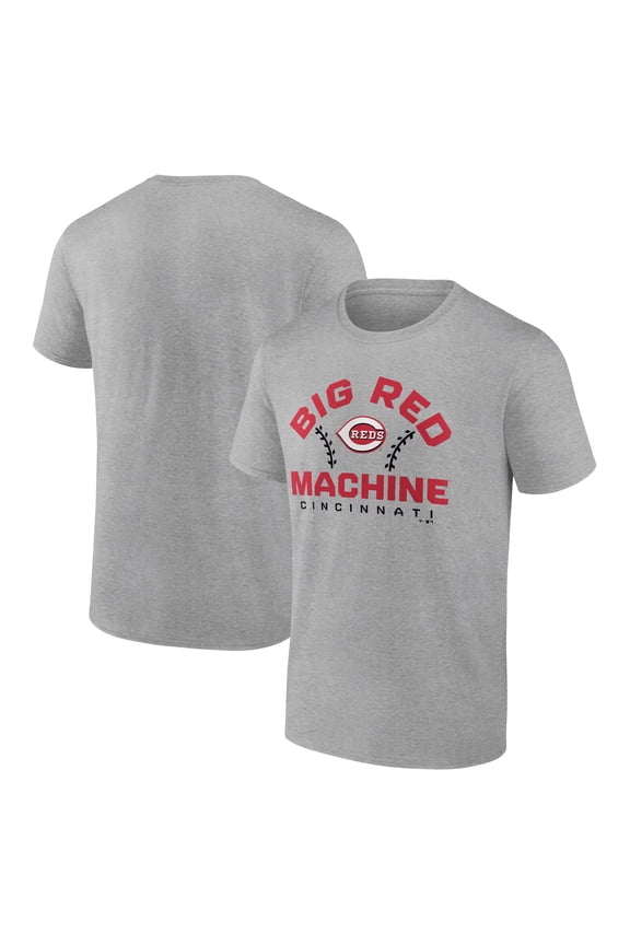Men's Heather Gray Cincinnati Reds Team Go For Two T-Shirt