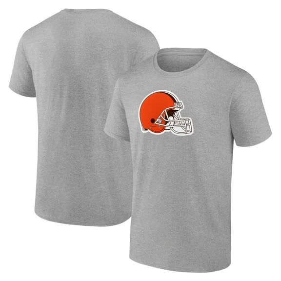 Men's Fanatics Heather Gray Cleveland Browns Primary Logo T-Shirt