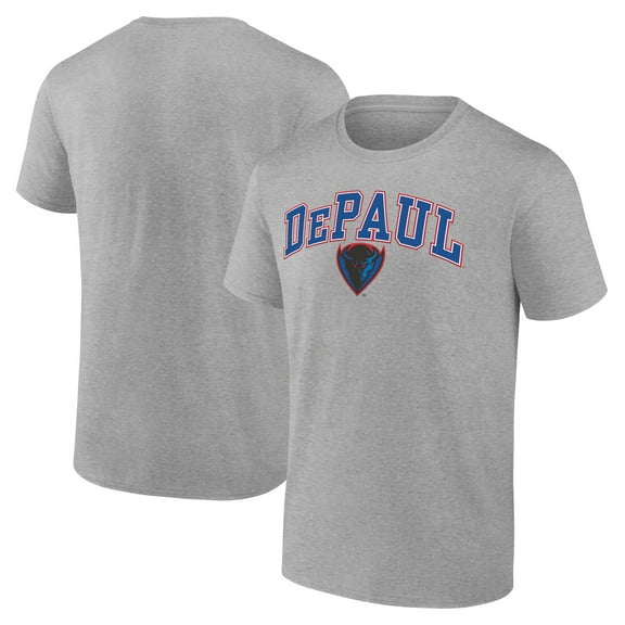 Men's Heather Gray DePaul Blue Demons Campus T-Shirt