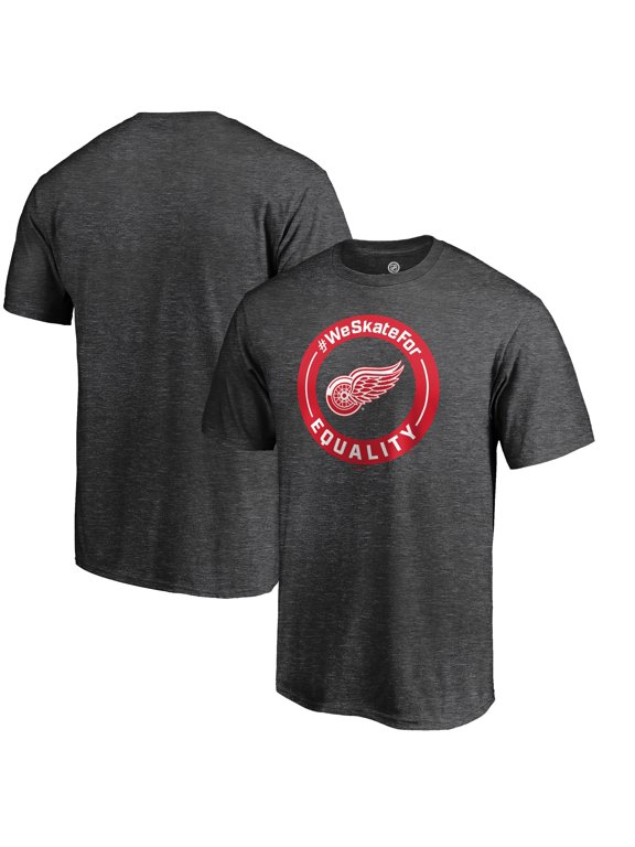 Men's Heather Gray Detroit Red Wings #WeSkateFor T-Shirt