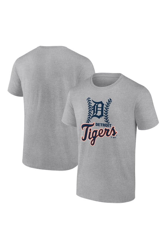Men's Heather Gray Detroit Tigers Fastball T-Shirt