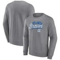thumbnail image 1 of Men's Heather Gray Fanatics Atlanta Braves Simplicity Pullover Sweatshirt, 1 of 3
