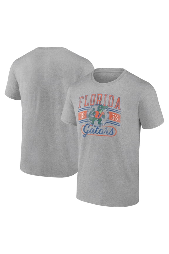 Men's Heather Gray Florida Gators Oversized Icon T-Shirt