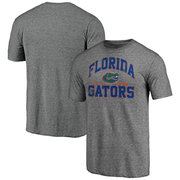 Men's Heather Gray Florida Gators Winners Podium Tri-Blend T-Shirt