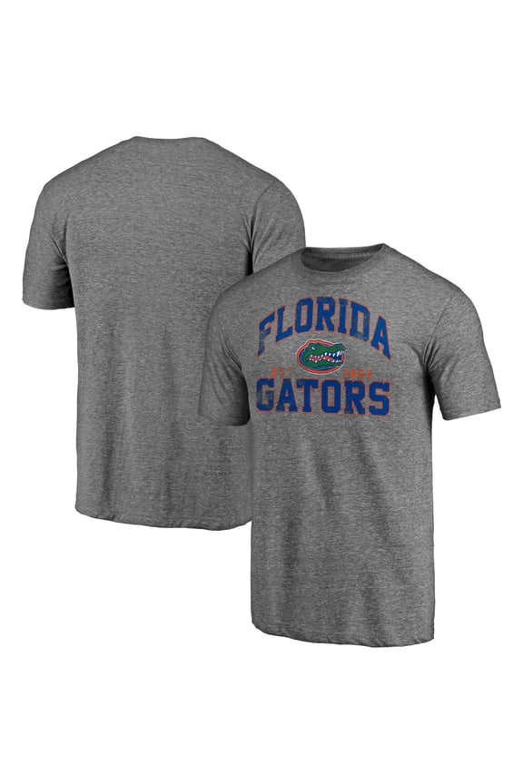 Men's Heather Gray Florida Gators Winners Podium Tri-Blend T-Shirt