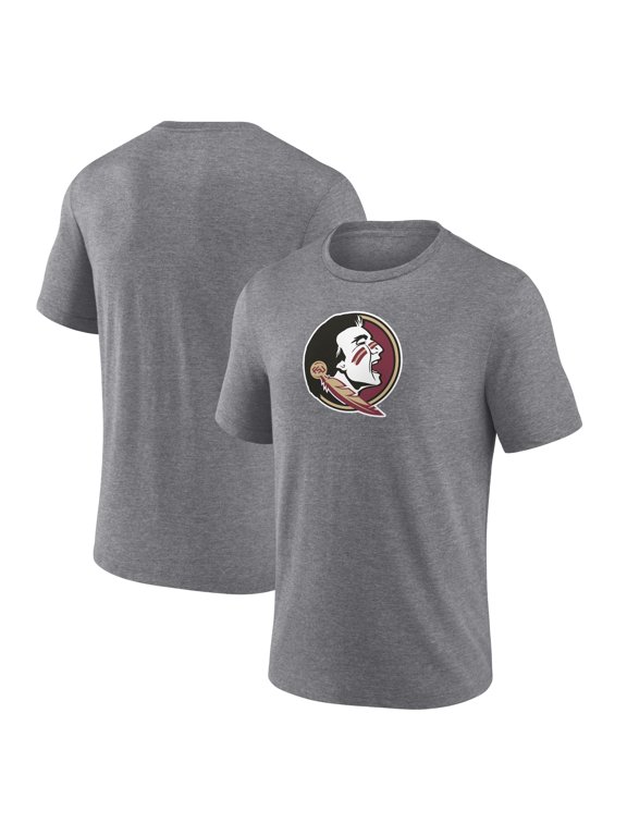 Men's Heather Gray Florida State Seminoles Classic Primary Tri-Blend T-Shirt