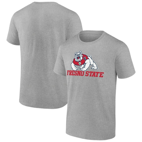 Men's Heather Gray Fresno State Bulldogs Campus T-Shirt