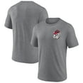 thumbnail image 1 of Men's Heather Gray Georgia Bulldogs Left Distressed Logo Tri-Blend T-Shirt, 1 of 3