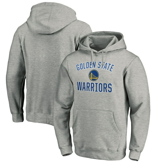 Men's Heather Gray Golden State Warriors Victory Arch Pullover Hoodie