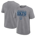thumbnail image 1 of Men's Logo Athletic Heather Gray Indianapolis Colts Top Notch T-Shirt, 1 of 3