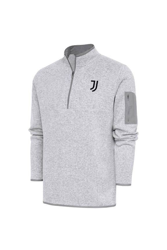 Men's Heather Gray Juventus Elevate Quarter-Zip Pullover