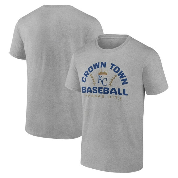 Men's Heather Gray Kansas City Royals Team Go For Two T-Shirt
