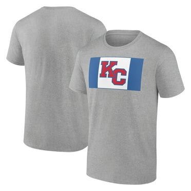 Men's Heather Gray Kansas Jayhawks KC Logo T-Shirt