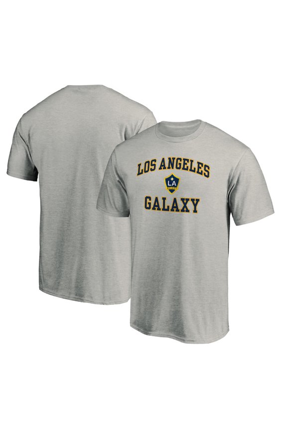 Men's Heather Gray LA Galaxy Heart and Soul T-Shirt