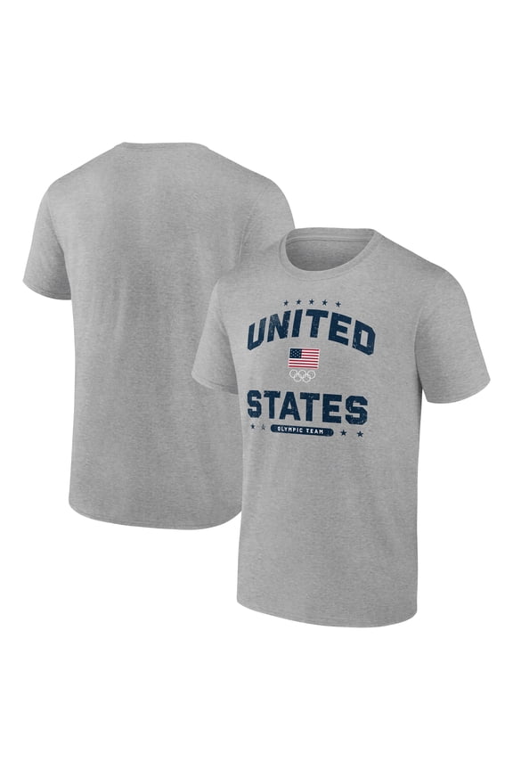 Men's Heather Gray Team USA Summer Olympics United Together T-Shirt