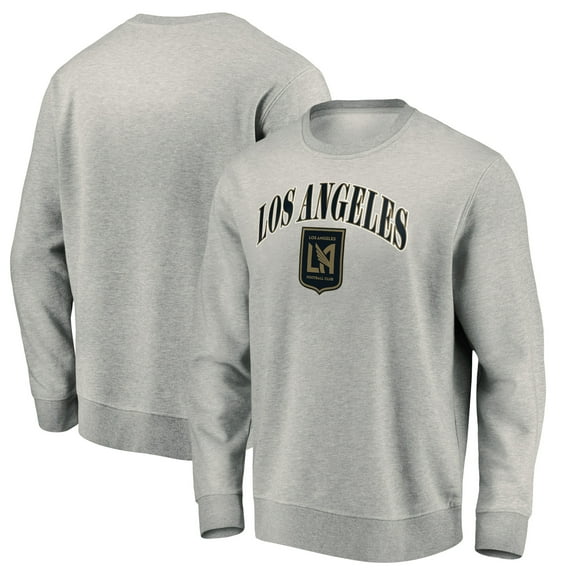 Men's Heather Gray LAFC Team Arch Pullover Sweatshirt