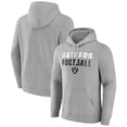 thumbnail image 1 of Men's Heather Gray Las Vegas Raiders Team Fade Out Fitted Pullover Hoodie, 1 of 3