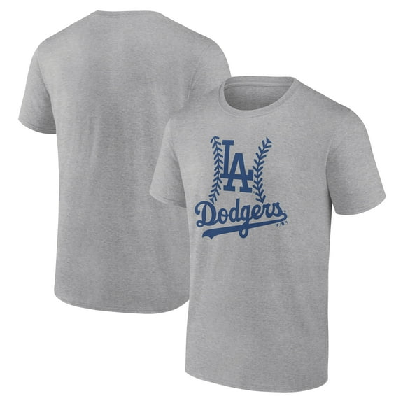 Men's Heather Gray Los Angeles Dodgers Fastball T-Shirt