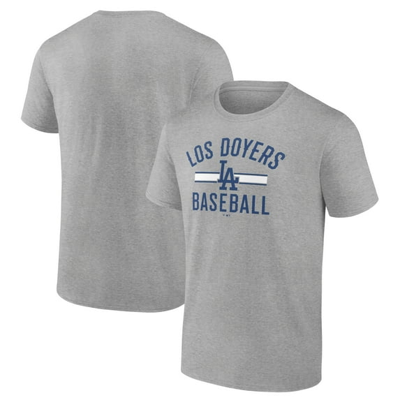 Men's Heather Gray Los Angeles Dodgers Los Doyers T-Shirt