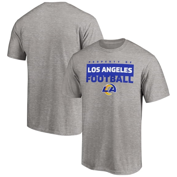 Men's Heather Gray Los Angeles Rams Gain Ground T-Shirt