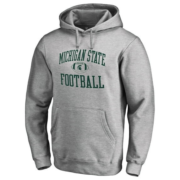 Men's Heather Gray Michigan State Spartans First Sprint Pullover Hoodie