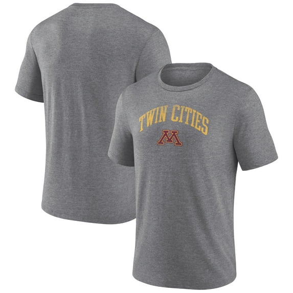 Men's Heather Gray Minnesota Golden Gophers Arched City Tri-Blend T-Shirt