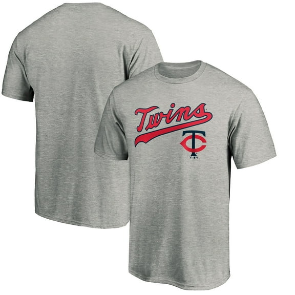Men's Heather Gray Minnesota Twins Team Wahconah T-Shirt