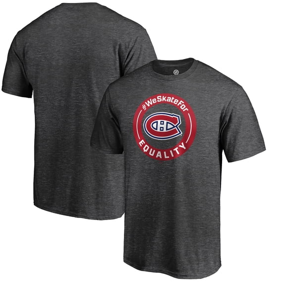 Men's Heather Gray Montreal Canadiens #WeSkateFor T-Shirt
