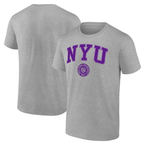 Men's Heather Gray NYU Violets Campus T-Shirt