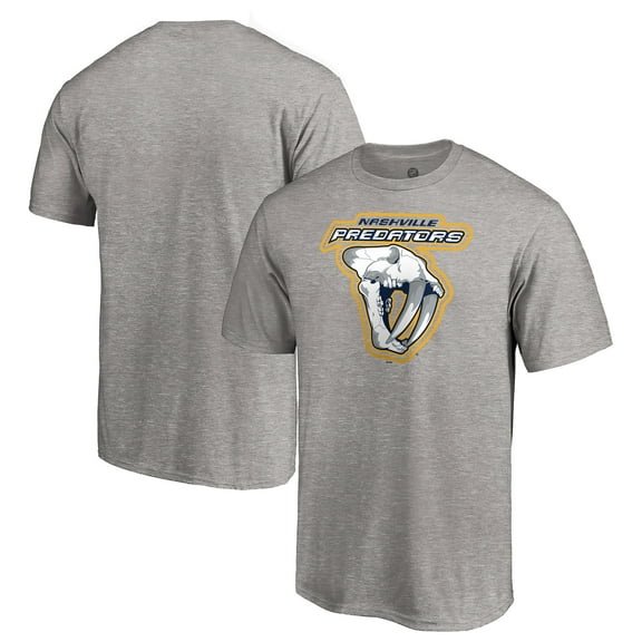 Men's Heather Gray Nashville Predators Special Edition Secondary Logo T-Shirt