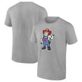 thumbnail image 1 of Men's  Heather Gray Nebraska Huskers Herbie Husker Volleyball T-Shirt, 1 of 3