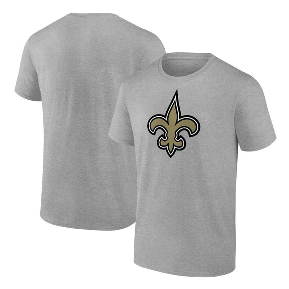 Men's Fanatics Heather Gray New Orleans Saints Primary Logo T-Shirt