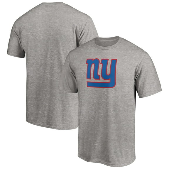 Men's Fanatics Heather Gray New York Giants Primary Logo T-Shirt