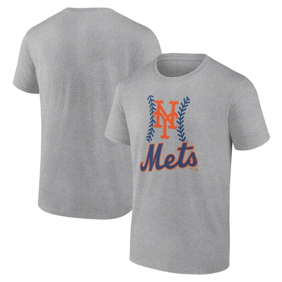 Men's Heather Gray New York Mets Fastball T-Shirt