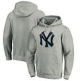 thumbnail image 1 of Men's Heather Gray New York Yankees Cooperstown Collection Huntington Logo Fitted Pullover Hoodie, 1 of 3