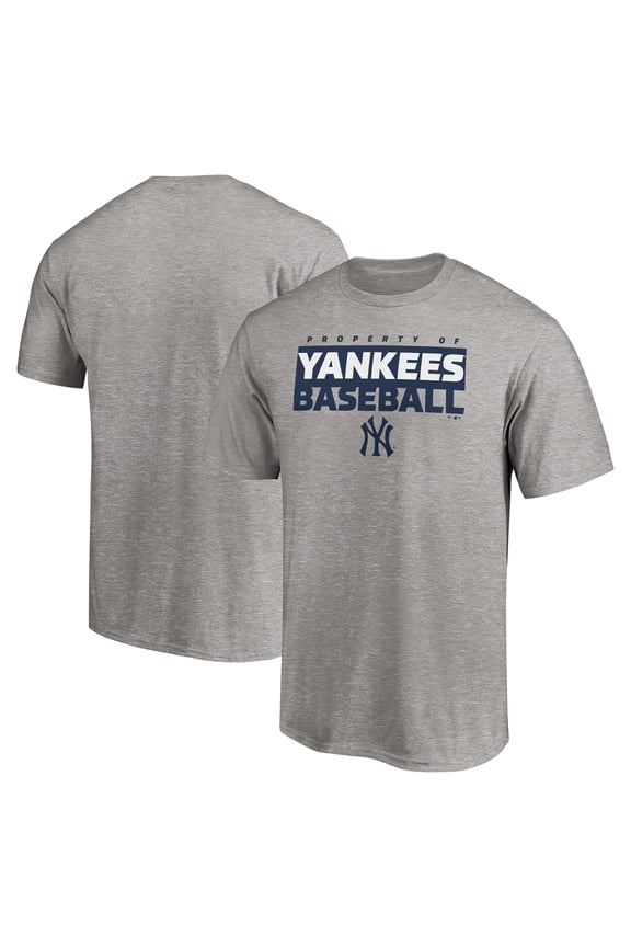 Men's Heather Gray New York Yankees Gain Ground T-Shirt