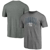 Men's Heather Gray New York Yankees Line Corps Tri-Blend T-Shirt