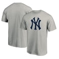 thumbnail image 1 of Men's Heather Gray New York Yankees Team Official Logo T-Shirt, 1 of 3
