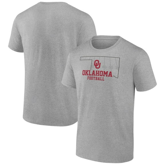 Men's Heather Gray Oklahoma Sooners State Field T-Shirt