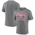 thumbnail image 1 of Men's Heather Gray Oklahoma Sooners Vintage Stack Tri-Blend T-Shirt, 1 of 3