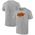 thumbnail image 1 of Men's Heather Gray Oklahoma State Cowboys Logo T-Shirt, 1 of 3