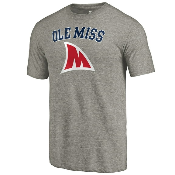 Men's Heather Gray Ole Miss Rebels Hometown Collection Fins Pullover Hoodie