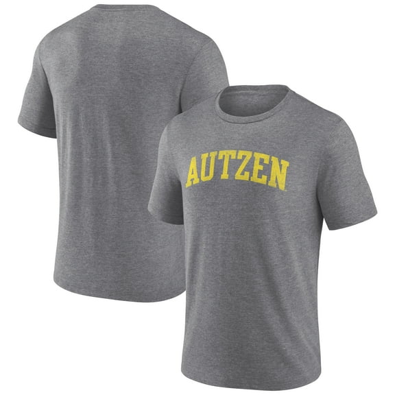 Men's Heather Gray Oregon Ducks Arched Battle Cry Tri-Blend T-Shirt