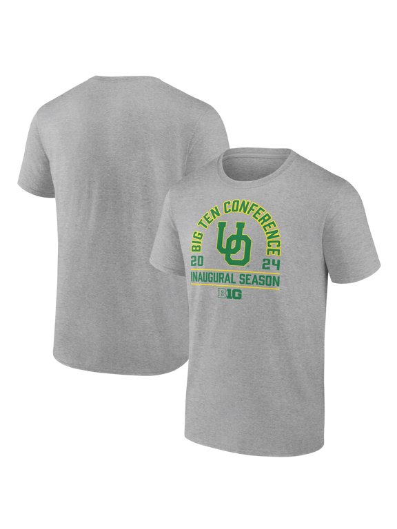 Men's Heather Gray Oregon Ducks Big Ten First Season T-Shirt