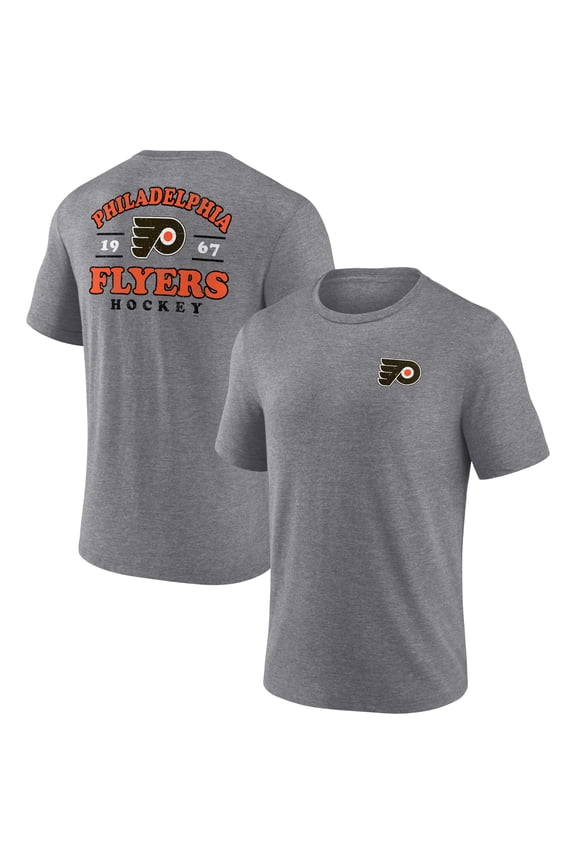 Men's Heather Gray Philadelphia Flyers Winger Tri-Blend T-Shirt