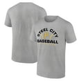 thumbnail image 1 of Men's Heather Gray Pittsburgh Pirates Team Go For Two T-Shirt, 1 of 3