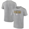 thumbnail image 1 of Men's Heather Gray Pittsburgh Steelers Swagger T-Shirt, 1 of 3