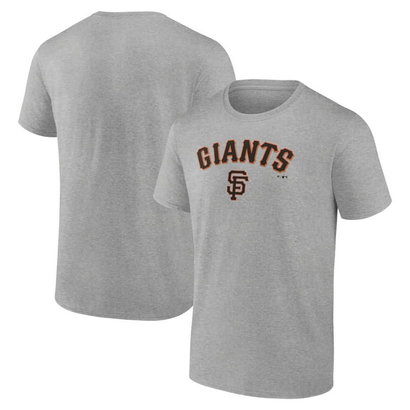 Men's Heather Gray San Francisco Giants Team Lockup T-Shirt