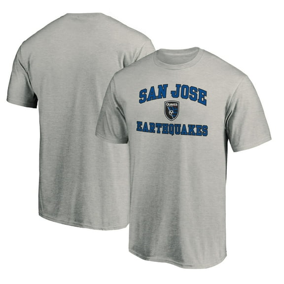 Men's Heather Gray San Jose Earthquakes Heart and Soul T-Shirt