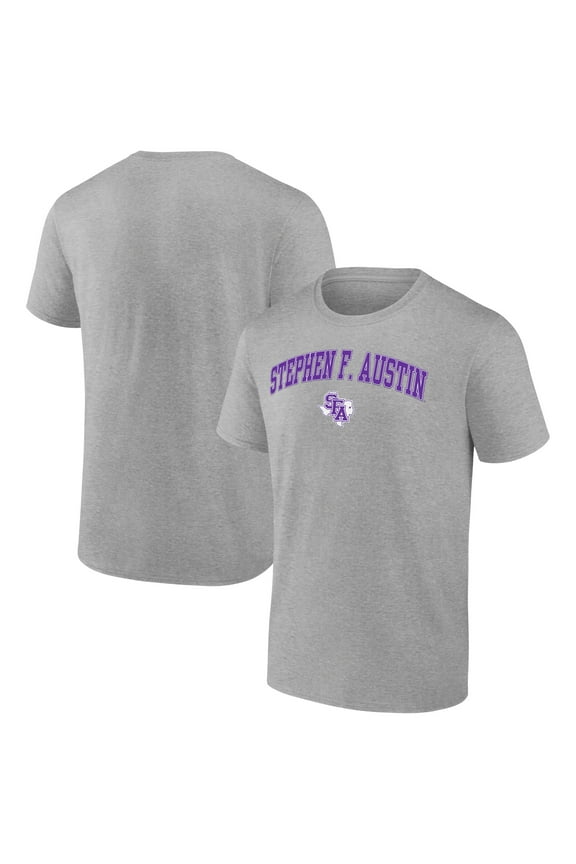 Men's Heather Gray Stephen F Austin Lumberjacks Campus T-Shirt